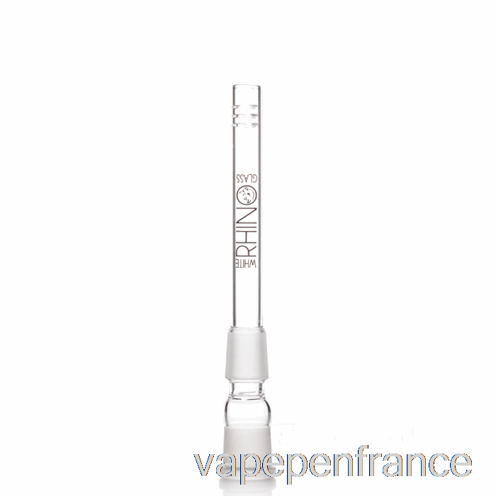 Stylo Vape à Tige En Verre De Rhinocéros Blanc 19/19 De 5 Pouces